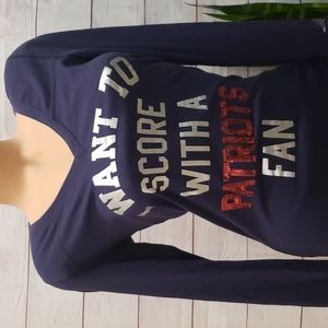 Vintage Victoria's Secret NFL Patriots Pats Jersey Naughty Bling S